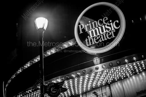 The Prince Music Theater on Chestnut Street -- Philadelphia Black and White Photography