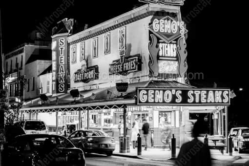 Joey Ventos Iconic Genos Steaks -- Philadelphia Black and White Photography