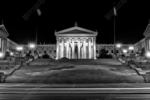 The Steps of the Philadelphia Art Museum -- Philadelphia Black and White Photography