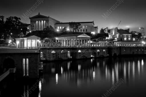 The Northwest Side of the Art Museum -- Philadelphia Black and White Photography