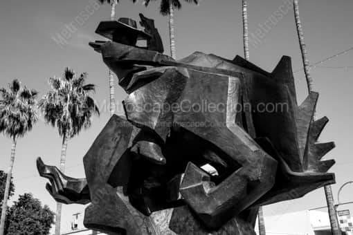 Phoenix Black and White Photography of The Jack Knife Sculpture in Old Town Scottsdale The Jack Knife Sculpture in Old Town Scottsdale -- Phoenix Black and White Photography