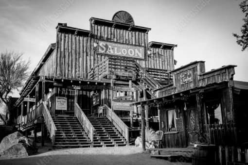 The Mammoth Ghost Town Saloon -- Phoenix Black and White Photos