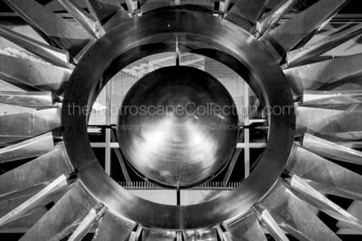 Phoenix Black and White Photography of The Metal Sun on the Phoenix City Hall Building The Metal Sun on the Phoenix City Hall Building -- Phoenix Black and White Photography