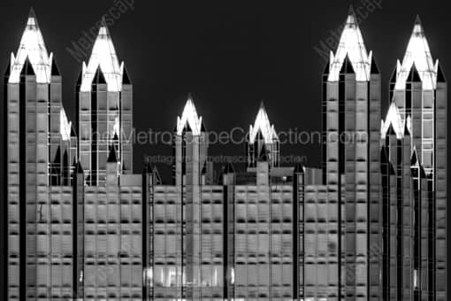 Top of the PPG Building -- Pittsburgh Black and White Photos