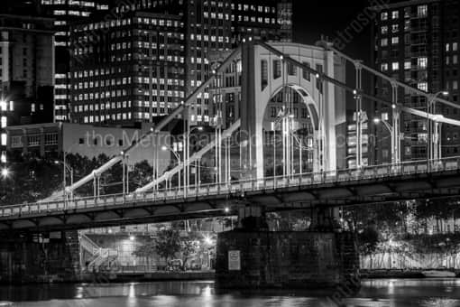 The Ninth Avenue Bridge -- Pittsburgh Black and White Photos