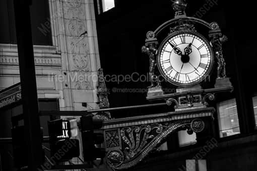 The Kauffmans Clock -- Pittsburgh Black and White Photos