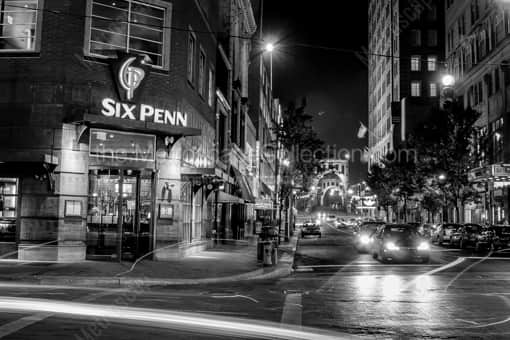Six Penn at the Corner of Sixth and Penn Avenue -- Pittsburgh Black and White Photos