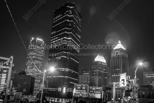The U.S. Steel Building from the Igloo -- Pittsburgh Black and White Photos