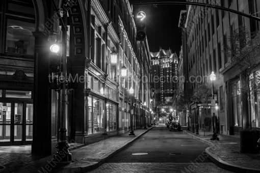 Westminster Mall and Union Street -- Providence Black and White Photos