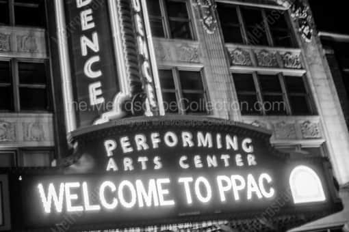 Providence Black and White Photography of The Providence Performing Arts Center Sign The Providence Performing Arts Center Sign -- Providence Black and White Photography