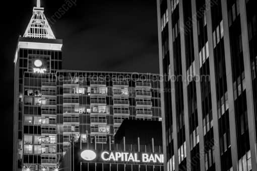 The PNC Bank Tower -- Raleigh Black and White Photos