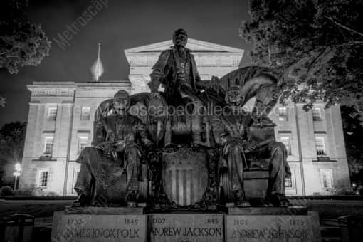 The Presidents from North Carolina -- Raleigh Black and White Photos