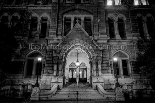 The Old Richmond City Hall Building -- Richmond Black and White Photography