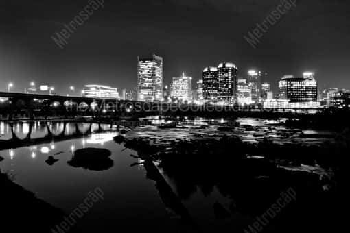 The Richmond Skyline -- Richmond Black and White Photography