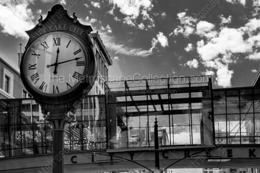 The City Creek Pedestrian Bridge -- Salt Lake City Black and White Photos