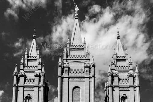 The Mormon Temple -- Salt Lake City Black and White Photos