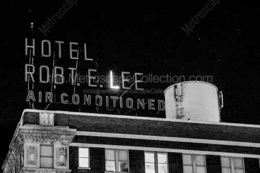 San Antonio Black and White Photography of The Hotel Robert E Lee in downtown San Antonio The Hotel Robert E Lee in downtown San Antonio -- San Antonio Black and White Photography