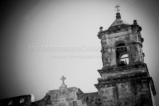 Mission San Jose -- San Antonio Black and White Photos