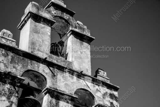 Mission San Juan Capistrano -- San Antonio Black and White Photos