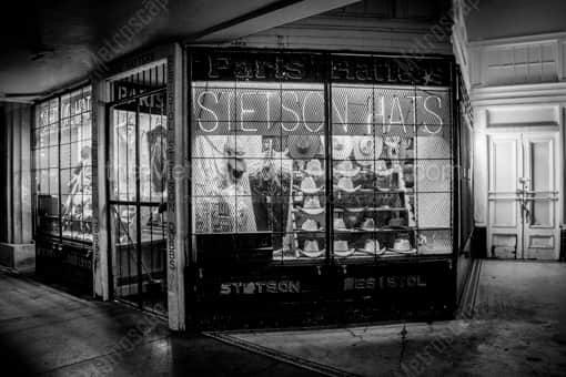 Stetson Hats -- San Antonio Black and White Photos