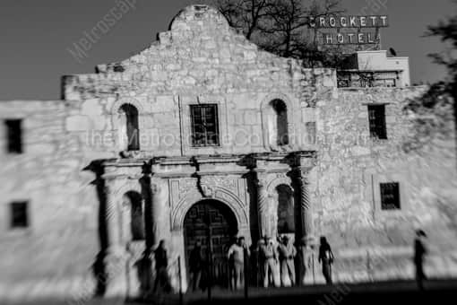 Mission San Antonio de Valero -- San Antonio Black and White Photos