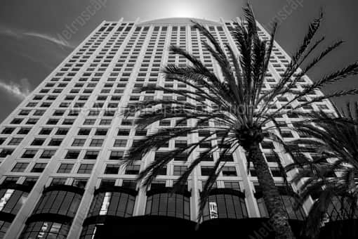 The Manchester Grand Hyatt in San Diego -- San Diego Black and White Photos