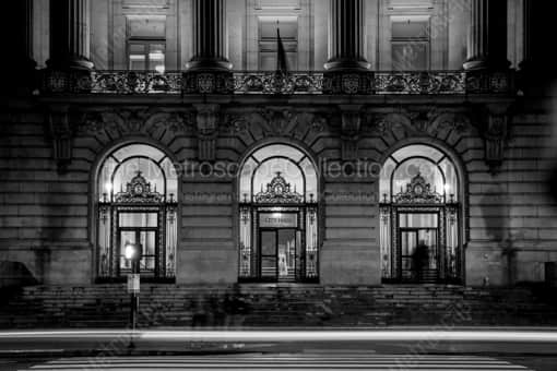 San Francisco City Hall at Night -- San Francisco Black and White Photography