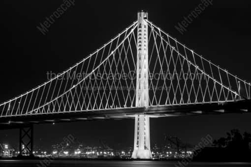 The NEW Eastern Span of the Bay Bridge -- San Francisco Black and White Photography