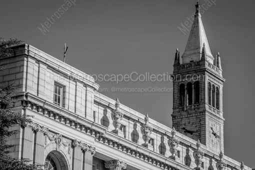 The Sather Tower on UC Berkeley Campus -- San Francisco Black and White Photography
