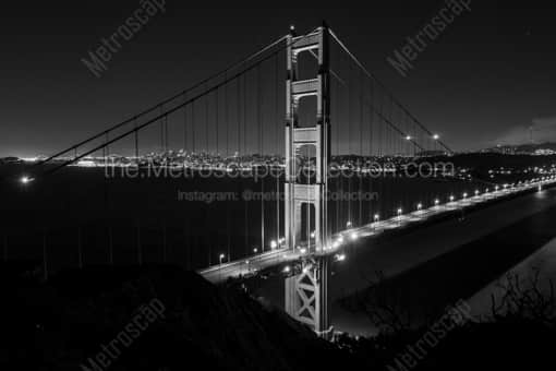 San Francisco Black and White Photography of The Golden Gate Bridge from the Marin Headlands The Golden Gate Bridge from the Marin Headlands -- San Francisco Black and White Photography