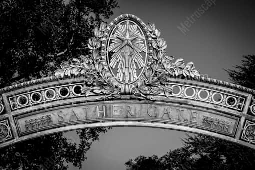 Sather Gate on UC Berkeley Campus -- San Francisco Black and White Photography
