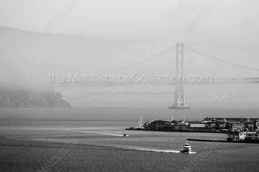 Fog over the San Francisco Bay -- San Francisco Black and White Photography
