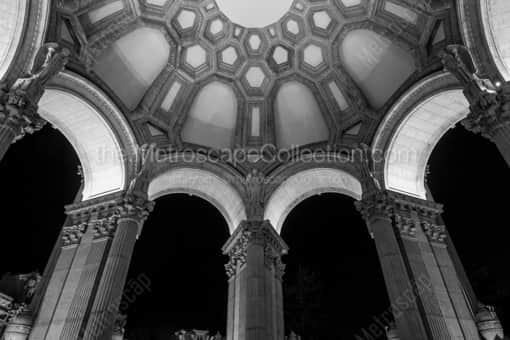 Angels Inside the Palace of Fine Arts -- San Francisco Black and White Photography
