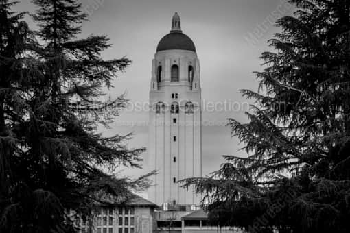 The Hoover Tower at Stanford -- San Francisco Black and White Photography