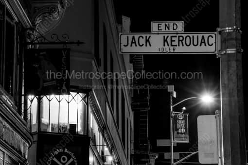 Jack Kerouac Boulevard in San Francisco -- San Francisco Black and White Photography