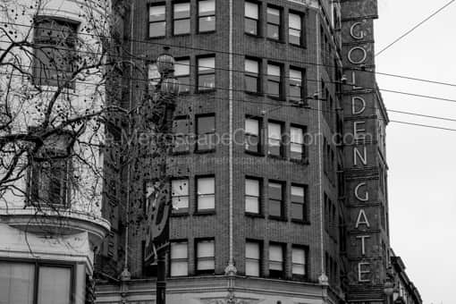 The Golden Gate Theater -- San Francisco Black and White Photography