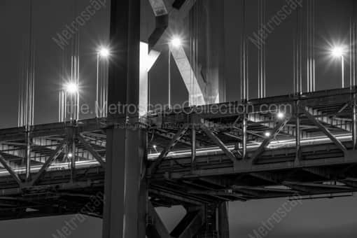 Traffic Decks on the Bay Bridge -- San Francisco Black and White Photography