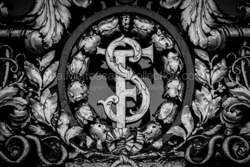 An Ornate Interlocked SF on City Hall -- San Francisco Black and White Photography