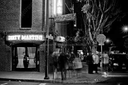 The Dirty Martini Bar -- San Francisco Black and White Photography