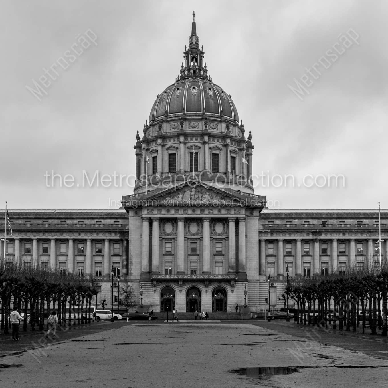 San Francisco City Hall landscape black and white Photography San Francisco City Hall landscape black and white Photography square crop