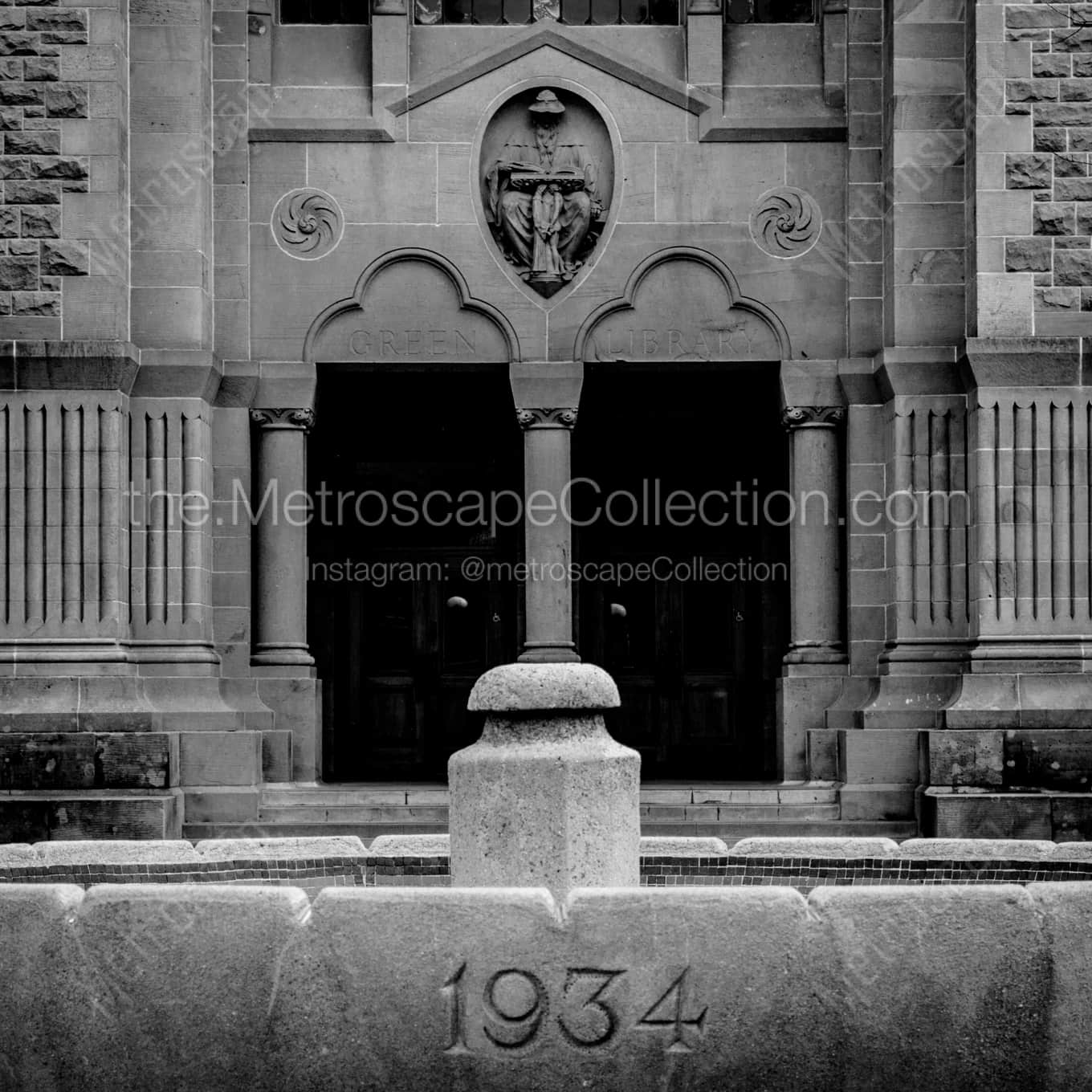 The Green Library on Stanford Campus landscape black and white Photography The Green Library on Stanford Campus landscape black and white Photography square crop