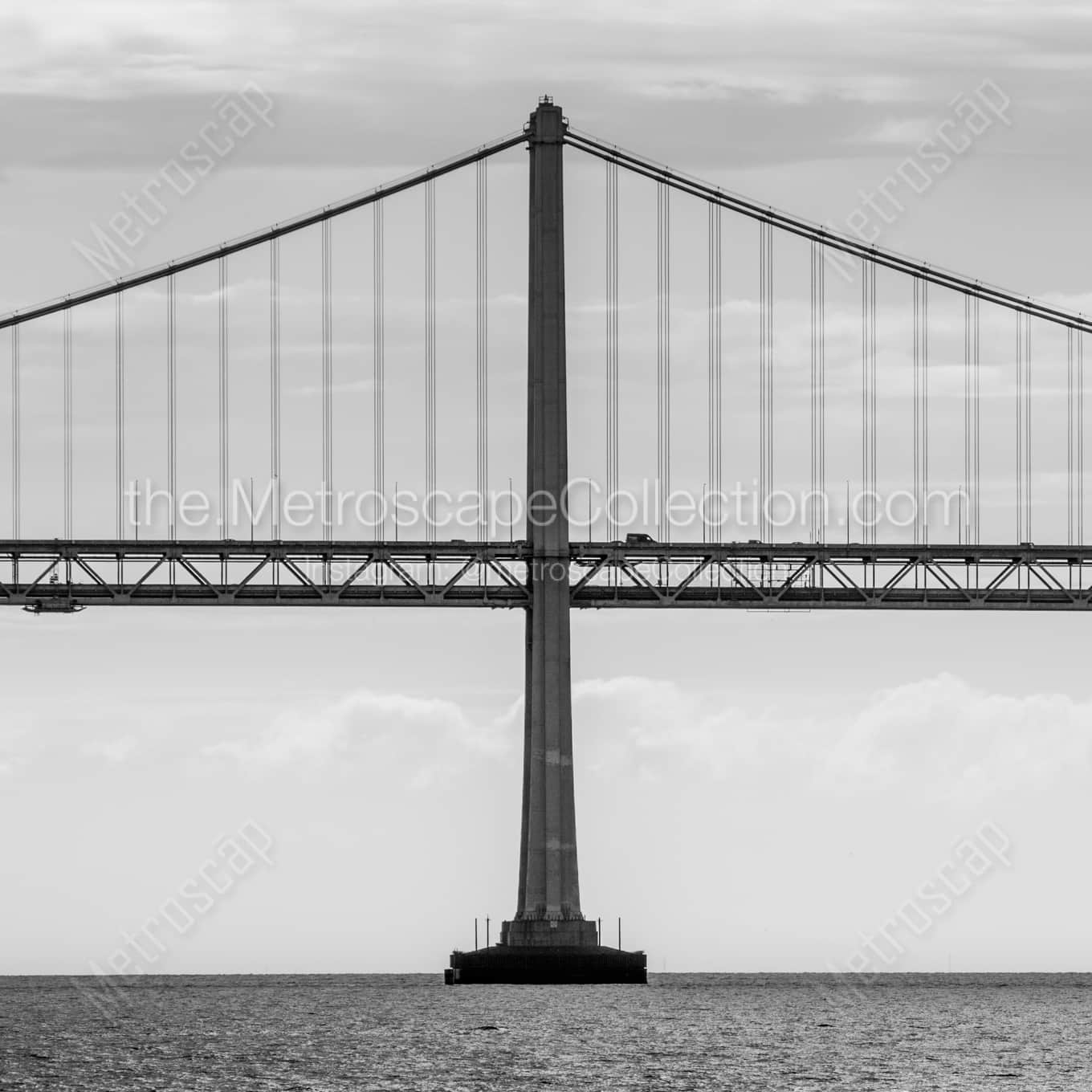 An Isolated Tower-span of the Bay Bridge landscape black and white Photography An Isolated Tower-span of the Bay Bridge landscape black and white Photography square crop