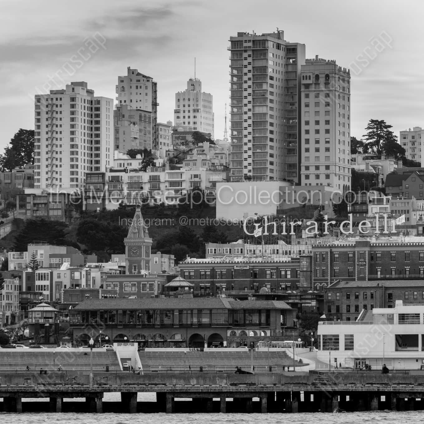 Russian Hill landscape black and white Photography Russian Hill landscape black and white Photography square crop