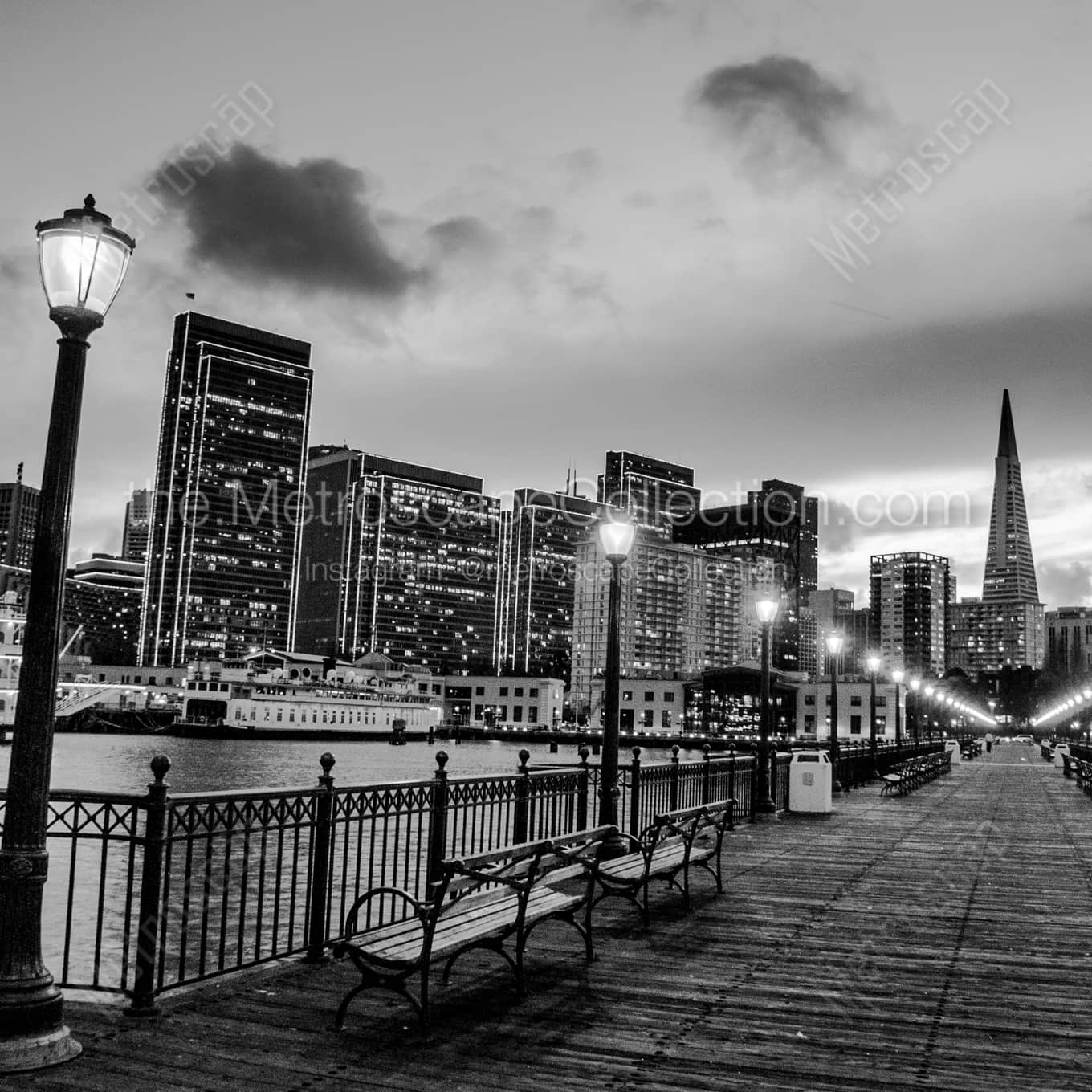 The Transamerica Pyramid landscape black and white Photography The Transamerica Pyramid landscape black and white Photography square crop