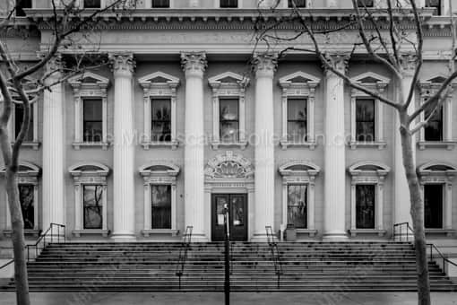 The Santa Clara County Courthouse -- San Jose Black and White Photos