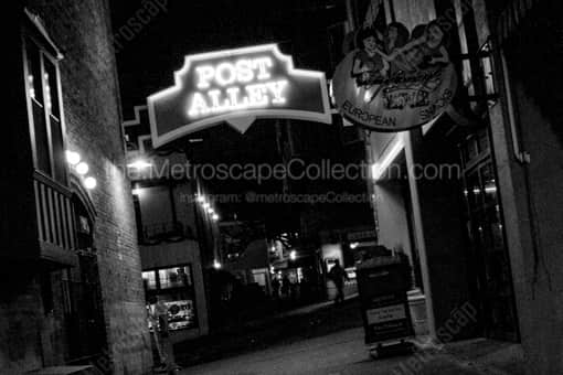 Post Alley at the Seattle Public Market -- Seattle Black and White Photography