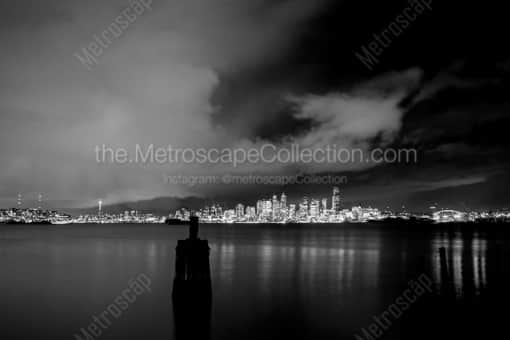 The Seattle Skyline -- Seattle Black and White Photography