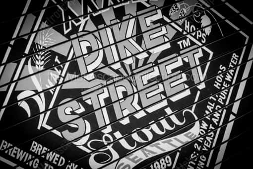 Pike Street Stout -- Seattle Black and White Photography