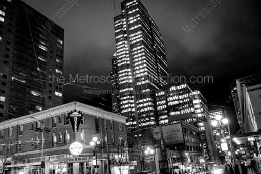 First and Pike in Seattle -- Seattle Black and White Photography