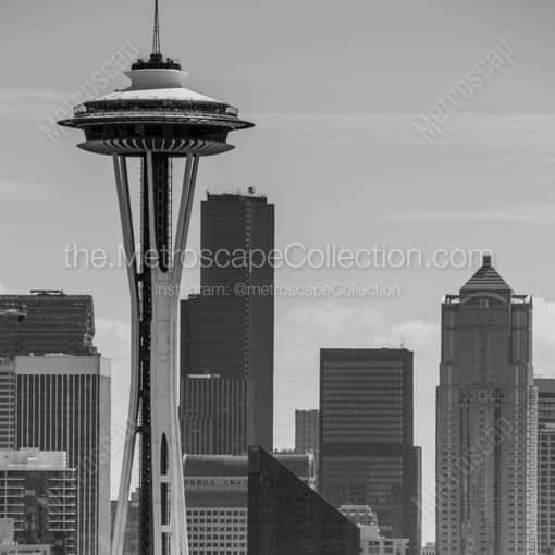 The Seattle Skyline -- Seattle Black and White Photography